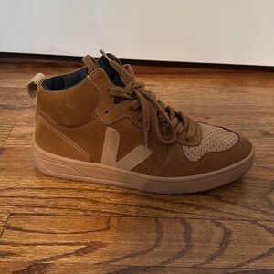 Veja Tan High-Top Sneakers